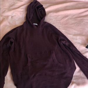 Waffle/thermal sweater